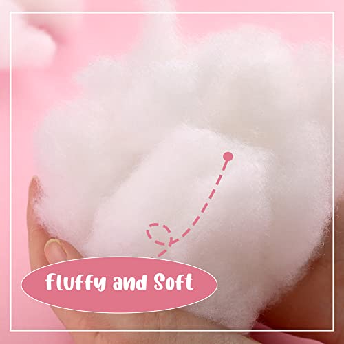Mayboos 850g/30oz Premium Polyester Fiber Fill, White High Resilience Fill Fiber, Pillow Filling Stuffing, Fluff Stuffing Fill Fiber for Stuffed Animal Crafts, Pillow Filling, Cushion Quilts Paddings