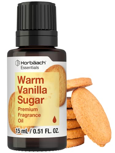Warm Vanilla Sugar Fragrance Oil | 0.51 fl oz (15 ml) | Premium Grade | for Diffusers, Candle and Soap Making, DIY Projects & More | by Horbaach