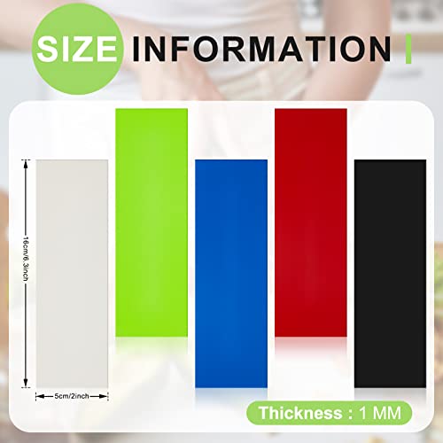 Tinlade 10 Pcs G10 Spacer Sheets 6.3 x 2 x 0.04 Inch G10 Knife Handle Material Knife Handle Liners for Knife Scales Slabs Making Supplies, 5 Colors