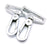 YIXI-SBest 5 Pcs 1.5" (38 mm) Inside Diameter D Ring High-Grade Luggage Buckle Lobster Clasp Claw Swivel for Strap Push Gate Lobster Clasps Hooks Swivel Snap Fashion Clips (1.5 inch, Silver)