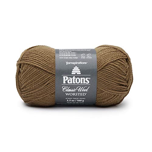 Patons Classic Wool Yarn, Brown Mustard