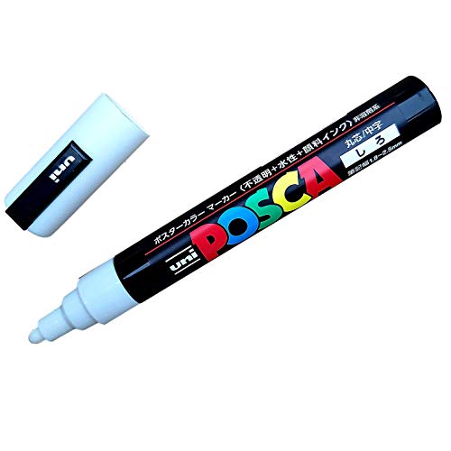White Posca Water Based, Non Toxic Paint Pen Marker for Marking Queen Bees Safely with a White Dot