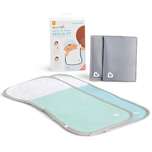 Munchkin TheraBurpee Colic & Fever Rescue Kit with Hot & Cold Therapy Burp Cloths