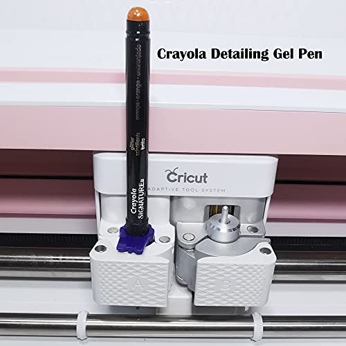 8 Packs Pen/Marker Adapter Set Compatible with Cricut (Explore Air,Air 2,Air 3, and Maker,Maker 3),Pen Adapter Compatible with Sharpie/BIC/Crayola
