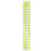 Arteza Quilting Ruler, Laser Cut Acrylic Quilters' Ruler with Patented Double Colored Grid Lines for Easy Precision Cutting, 2.5" Wide x 18" Long for Quilting, Sewing & Crafts, Black & Lime Green