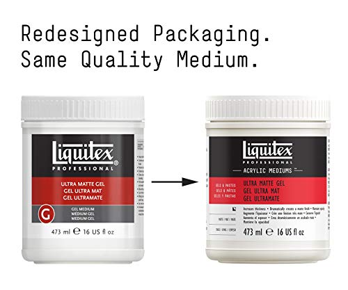 Liquitex Professional Ultra Matte Gel Medium, 473ml (16-oz)