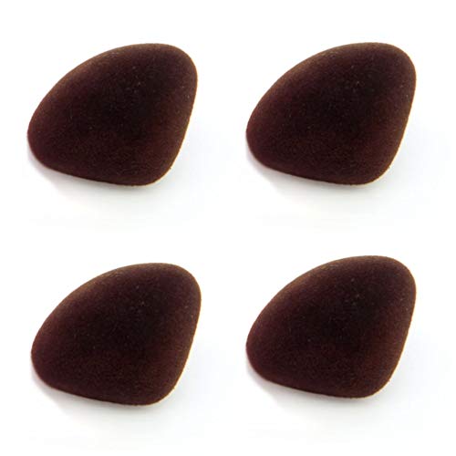 20 Pcs 30mm Brown Flocking Triangle Shape Safety Nose for Doll Teddy Bear DIY Craft Making