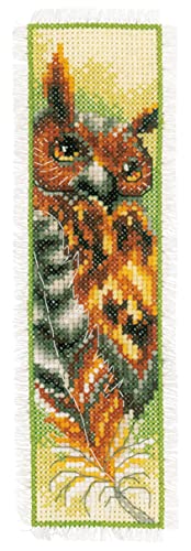 Vervaco Counted Cross Stitch Bookmark Kit 2.4"X8" 2/Pkg-Eagle & Owl (14 Count) -V0146205