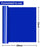 JANDJPACKAGING Blue HTV Heat Transfer Vinyl - 12" x 30ft Royal Blue Iron on Vinyl for All Cutter Machine, Blue HTV Vinyl Roll for Shirts - Easy to Cut & Weed for Heat Vinyl Design