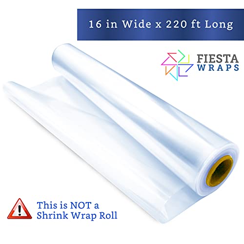 Clear Cellophane Wrap Roll (16 in x 110 ft) - Cellophane Roll - Clear Wrap Cellophane Bags - Clear Wrapping Paper to Wrap Gift Baskets - Clear Gift Wrap - Celophane Basket Wrap - Cello Wrap