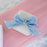 HUIHUANG 3 Rolls Dusty Blue Cotton Ribbon Handmade Fringe Frayed Fabric Cloth Ribbon for Wedding Invitations, Bridal Bouquets, Gift Wrapping, DIY Crafts-1.5 inch X 5 Yards Each, 15 Yards Total