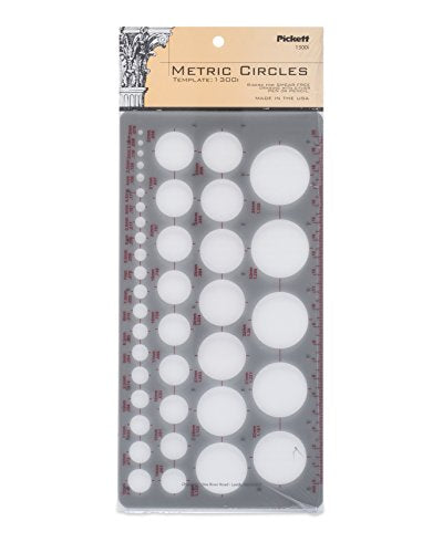 Pickett Metric Circles Template (1300I)