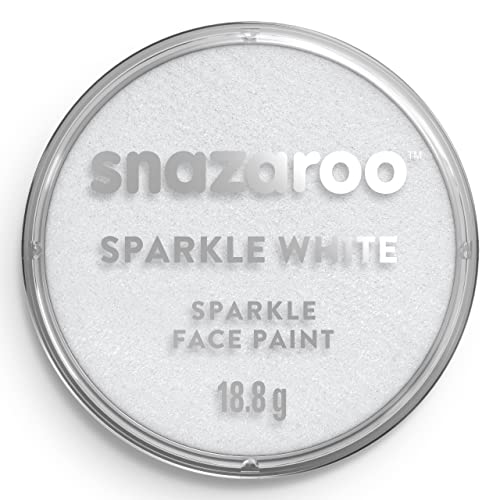 Snazaroo Classic Face and Body Paint, 18ml, Sparkle White