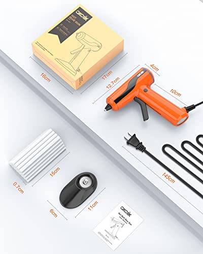 akolik 50W Mini Hot Glue Gun, Anti-Drip Fast Preheating Mini Glue Gun Kit with 30 PCS Glue Sticks for DIY, Arts & Craft, Home Repairs, and Decorations 50W