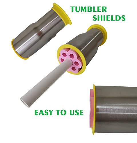 10PCS Tumbler Shields,Resin Tumbler Shield for Epoxy Resin Paint,Tumbler Epoxy Shield Paint Spray Shield,Tumbler Protector for Spray Paint,Clean Rims Tool for DIY Glitter Epoxy Tumblers