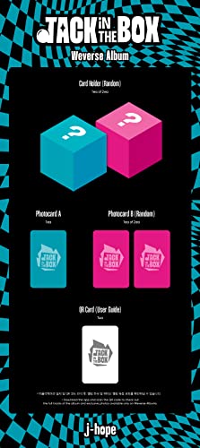 BTS J-HOPE Jack In The Box Weverse Platform Album 2 Version SET Card Holder+1p Weverse PhotoCard+1p QR User Guide Card+Tracking Sealed