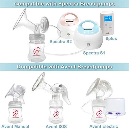 Nenesupply 9oz Wide Neck Breast Pump Bottles Use as Bottles for Pumping with Spectra S1 Spectra S2 9 Plus Breast Pumps. Pump Bottles for Spectra Pump. Breastmilk Storage and Collection Bottles