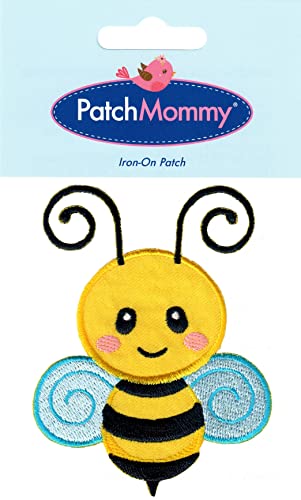 PatchMommy Bee Patch, Iron On/Sew On - Appliques for Kids Children