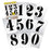 Large Number Stencils 8 INCH Approx French Style Reusable Numbers 0123456789 on 10 Separate Sheets of 290 x 200mm