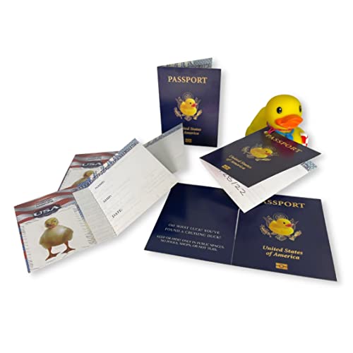 Passport Cruising Ducks Tag for Cruise Ship Game Attach to Rubber Sailing Ducks | 30 pk | Large 4 x 3” Hole Punch and Fold DIY Cruise Line Carnival Royal Caribbean What Luck You Found a Cruising Duck