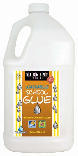 Sargent Art 22-1205 1-Gallon Washable School Glue,Paper White