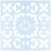 CLEARSNAP Clear Scraps CSSMMEXTILE12 Stencils, 12" x 12", Mexican Tile, Blue