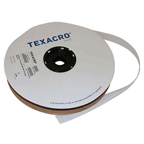 Velcro USA HOOK 70/WI125 70/71 TEXACRO Adhesive-Backed Hook-Side Only: 1" x 75 ft. Hook-side only, White