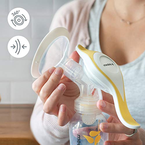 Medela Manual Breast Pump | Harmony Single Hand Breast Pump with Flex Breast Shields for More Comfort and Expressing More Milk