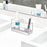 iDesign Clarity Square Vanity Center, Storage Container for Cosmetics, Dental Supplies, Hair Care