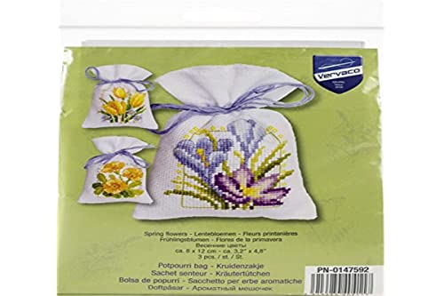 Vervaco Bag kit Spring Flowers Set of 3