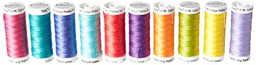 Sulky 712-34 Summer Collection Crossroads Cotton Petites 12 Weight , 10 Pieces Per Pack, Multicolor