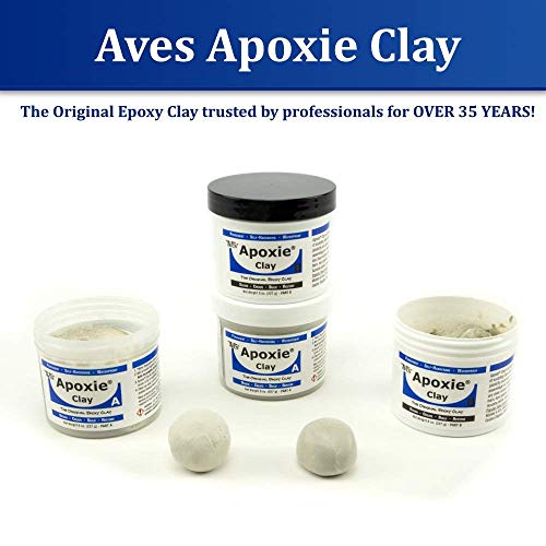 Aves Apoxie Air Dry Modeling Clay for Professionals - Self Hardening Modeling Clay, Waterproof Sculpting Clay - No Cracking Modeling Clay - 2 Part Epoxy Clay for Sculpting, Natural (1 Lb)