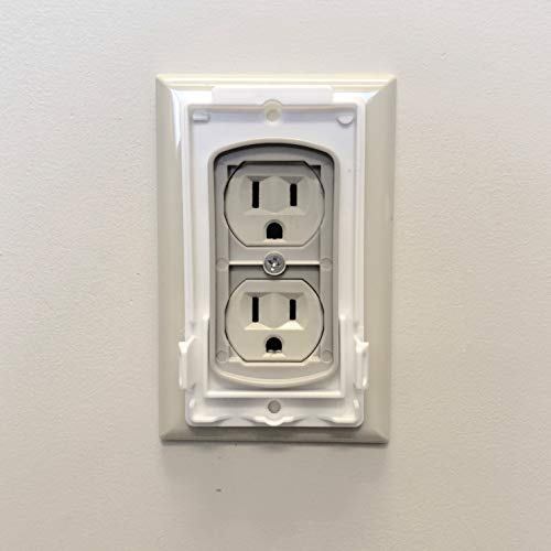 Dreambaby Dual Fit Outlet Plug Cover - Electrical Socket Guard for Standard and Decora (4 Pack)