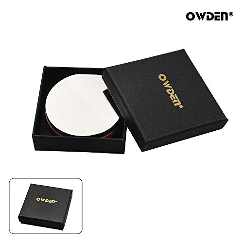 OWDEN Professional Steel Bench Block（No Rebound), Metal Bench Block for Jewelry Stamping Tool,(Diameter: 3 Inches, Height: 3/4 Inch) Steel Part: Mirror Polishing with Chrome Plating.