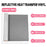 AHIJOY Silver Reflective HTV Heat Transfer Vinyl 12" x 5ft Silver Iron on Vinyl for T Shirts Fabric Garment Clothing