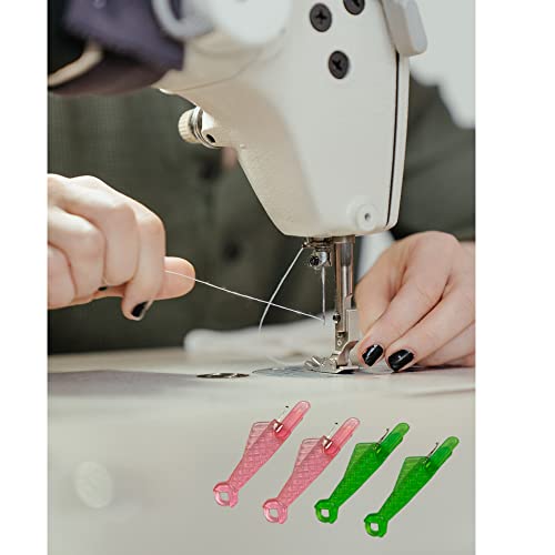 AWEELON 30Pcs Automatic Sewing Needle Threader Fish Type Needle Threader for Sewing Machine