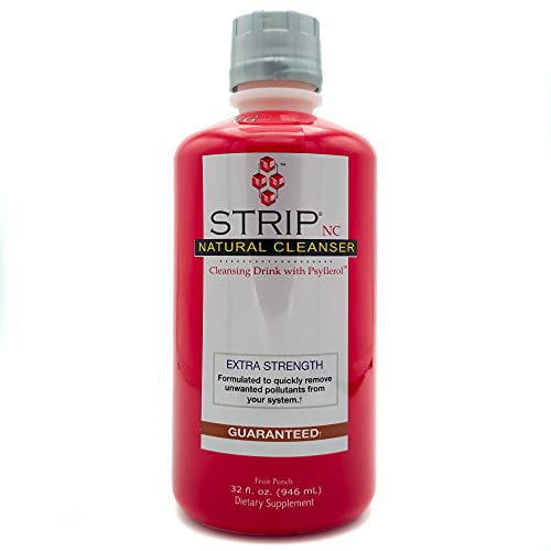 Strip Detox Drink, Extra Strength Cleansing - Potent Deep System Cleanser Fruit Punch Flavor (32 oz)