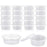 40 Pack Big Size Clear Slime Foam Ball Big Storage Containers with Lids (2oz)