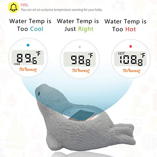Doli Yearning Digital Baby Thermometer Bath Thermometer |Kids' Bathroom Safety Products|Water Thermometer Infant Seal Shape|Floating Toys Temperature