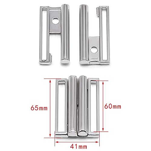 SEMINI Metal clasp Buckles Crafts Decoration Buckles For Women Belt Clip Accessory DIY (Silver, Inner 5cm)