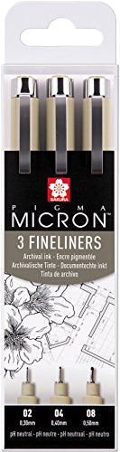 SAKURA - Pigma Micron Wallet - 3 Black Pens POXSDK3