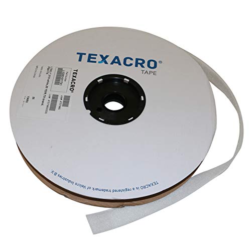 Velcro USA LOOP 71/WI125 70/71 Texacro Adhesive-Backed Loop-Side Only: 1" x 75 ft. Loop-side only, White