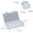 2 Pack 15 Grids Plastic Small Crafts Storage Boxes with Adjustable Dividers ( 10.8" × 6.3" x 2.2" )