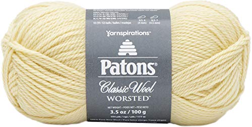 Patons Classic Wool Yarn, Soft Sunshine