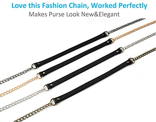 Purse Chain Strap Crossbody Bag Chains Strap Handbag Chain Replacement Leather Chain Straps 47.2"