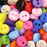 Tiny Button,500pcs Micro Button 6mm Resin Button for Dolls Clothing Sewing Accessories