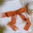 Vitalizart Terracotta Chiffon Silk Ribbon 1" x 21Yd Fringe Fabric Eco-Friendly Package (3 Rolls *7Yd) for Wedding Invitations, Bridal Bouquets, Decorations, Gifts Wrapping & Bow Making