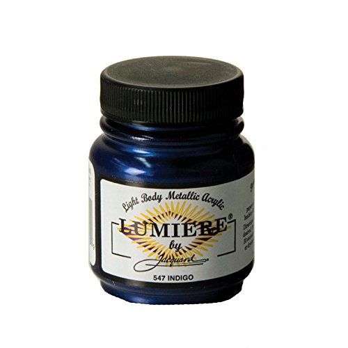 Jacquard Lumiere Metallic and Pearlescent Paint 2.25 Oz, 547 Indigo