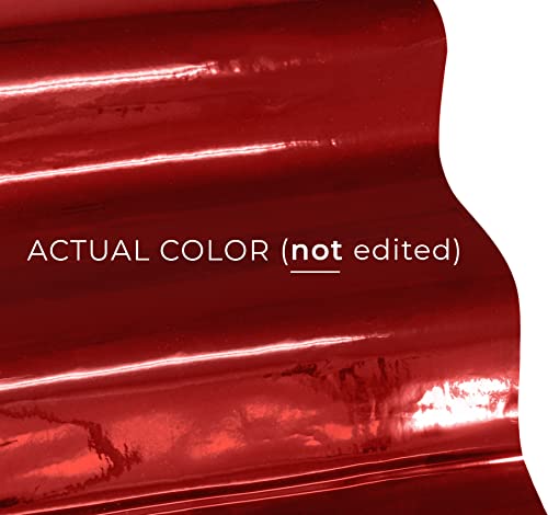 VViViD Chrome Red Gloss DECO65 Permanent Adhesive Craft Vinyl Roll for Cricut, Silhouette & Cameo (7ft x 1ft Roll)
