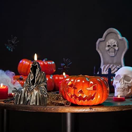 Ghost Candle Mold Halloween God of Death Resin Casting Silicone Mold for DIY Aromatherapy Candles Wax Plaster Polymer Clay Decoration
